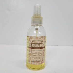Vintage Simple Pleasures Body Mist Creme Brulee Spray 5.7 Oz